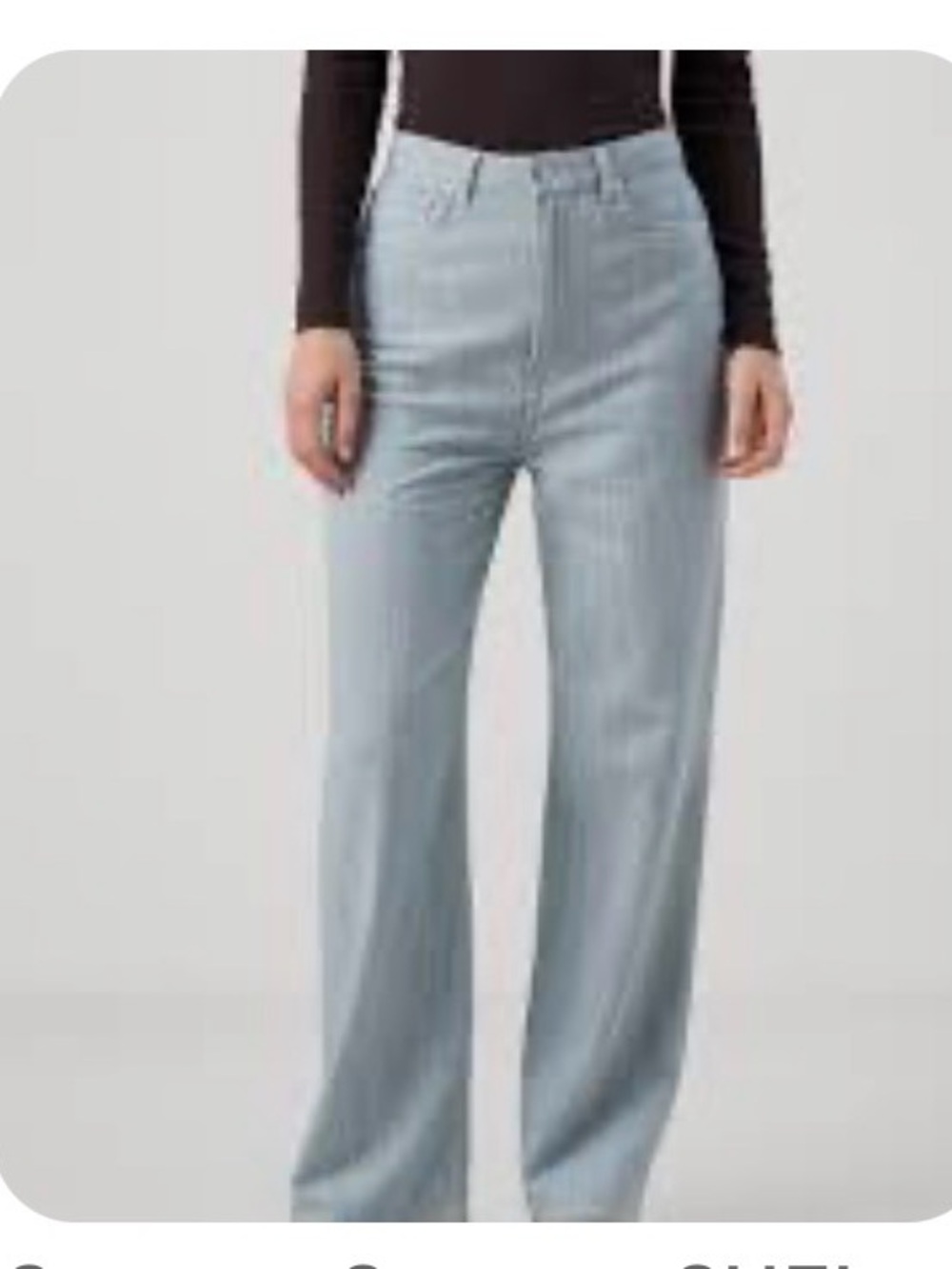 NWT Samsøe Samsøe SHELLY - Wide Leg - breeze blue size 27/32